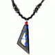 Offset Necklace - Blue Wire Work
